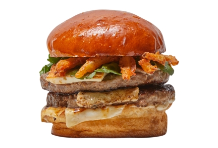 DOUBLE WHITE CHEESE BURGER